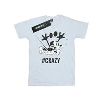 Disney Mens Mickey Mouse #Crazy T-Shirt S