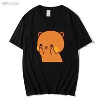 Couple Clothes Funny Face Dudu Ble Ble Bubu Is Happy Face Graphic T-Shirts Men's T Shirt Panda Bear Tops Cotton Summer Tees S