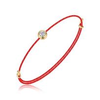 JIUZUAN D spalvos VVS1 moisanito apyrankė, sertifikuota GRA, 0,3 ct laboratorinis deimantas, reguliuojama virvelė 6 spalvų, elegantiški papuošalai moterims 28cm&D Colour Moissanite raudona