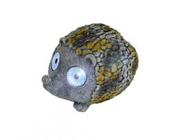 LED lauko šviestuvas - dekoracija EŽIUKAS, įkraunama saulės energija, 2 LED, 12,4 x 14,3 x 20,4 cm
