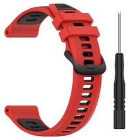 Sportinis silikoninis dirželis Garmin Forerunner 965 Laikrodžio apyrankė For Forerunner 955 Solar 945 935 745 LTE Apyrankė Laikrodžio dirželis raudona juoda spalva
