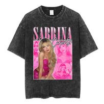 Sabrina Carpenter Short N' Sweet Tour Vintage skalauti marškinėliai Gerbėjų dovana Vyriški moteriški drabužiai Madingi estetiški marškinėliai S