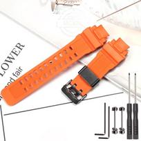 Dervinis dirželis, tinkantis Casio G-shock GW-4000 GA-1000 GW-A1000 GW-A1100 G-1400, spalvotas gumos, vandeniui atsparus, laikrodžio grandinėlės priedai GW-4000 orange