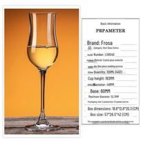 Stemmed Tulip Crystal Whiskey and Wine Tasting Glass orange