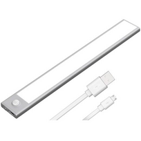 LED lempa su judesio jutikliu, 60 cm, lempa su judesio detektoriumi, judesio sensoriaus lempa, LED šviestuvas su judesio jutikliu, LED juostinė lempa su judesio davikliu