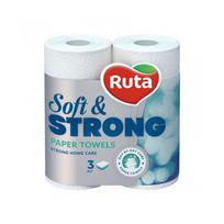 Popieriniai rankšluosčiai RUTA SOFT & STRONG, 3 sl., 2 vnt.