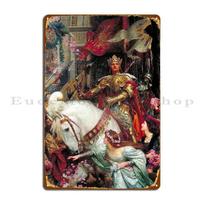The Two Crowns Sir Frank Dicksee Metal Sign Club Bar Designer Classic Funny Classic Tin Sign Poster 20X30CM