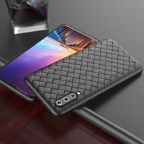 KEYSION Case For Xiaomi Mi 9 MI9SE Mi 8 Luxury Grid Weaving soft TPU Silicone Radiating Phone Cover for Xiaomi Mi 9 juoda