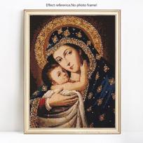 Deimantinis paveikslas Kūdikių deimantinis siuvinėjimas Visas ekranas Lady paveikslėlis iš cirkonio 20X30 black