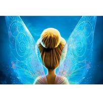 5d deimantinis paveikslas kryželiu siuvinėjimas deimantinis siuvinėjimas animacinis filmas Fairy Tinker Bell Visas apvalus 20X30CM blue