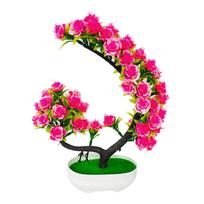 Gėlė Medis Augalas Vazoninis Bonsai Sodo Šventės Stalas Dirbtinė Gėlė rožinė