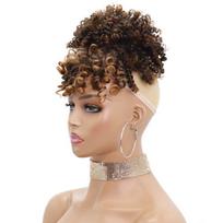 MERISIHAIR trumpi sintetiniai juodi garbanoti netikri kirpčiukai Prisegami plaukai Moterų plaukų segtukai priauginamuose plaukuose netikrų kirpčiukų natūralus perukas black