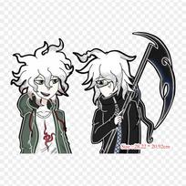„Danganronpa 2 Beta“ „Danganronpa 2 Goodbye Despair Nagito Komaed“ spausdintas lipdukas ant drabužių „Pasidaryk pats“ terminiai lipdukai marškinėliams, lygintuvu užklijuojamas perkeliamasis lopas