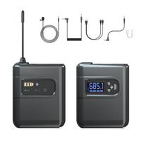 Belaidė Lavalier mikrofono sistema su 2 siųstuvais ir 1 imtuvu įvairiakrypčiu atlapo mikrofonu 1 Transmitter & 1 Receiver