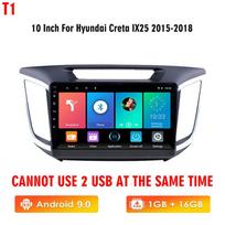 „Icreative Android“ automobilinis radijas, skirtas „Hyundai Creta IX25“, 2015–2018 m., 2 dydžių daugialypės terpės grotuvas, navigacijos GPS „Carplay“ stereofoninis 2 dydžių automatinis blue