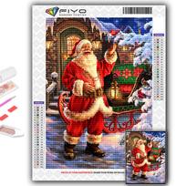 Deimantinis paveikslas Kalėdų eglutė Kalėdų senelis Sniego senelis Deimantinis mozaikos amatas Deimantinis siuvinėjimas Full Square 20X30CM black