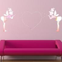 Vaikų namų miegamojo dekoracija Dovana Angelas Stebuklinga Fėja Žvaigždės 3D Veidrodinė Sienos Lipdukas