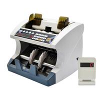 Automatinis kelių valiutų grynųjų pinigų banknotų skaičiavimo mašina su UV MG padirbinių detektoriumi UK Plug gray