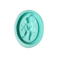 Soap Cake Decoration Candle Mold Wings Angel Label Mold Plaster Clay Fondant Chocolate Silicone Mold Tool žalia