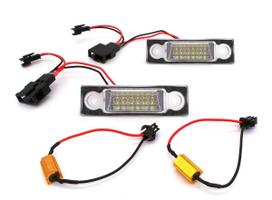 LED valstybinio numerio apšvietimo lemputės 2x650lm 2 vnt. suderinamos su Ford, VW, Seat, 12V, bekelės
