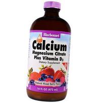 Kalcio magnio vitaminas D3, kalcio magnis ir vitaminas D3, Bluebonnet Nutrition 472 ml Berry (36393024) 472ml Berry