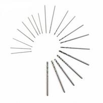 (Nikita) Mini greitaeigis plieninis mikrosukamas grąžtų rinkinys 0,3 mm1,6 mm 20 vnt. One Size sidabras