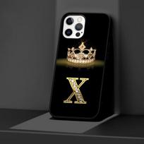 Juodas silikoninis dėklas, skirtas Apple iPhone 14 11 13 12 Pro Max Xr 7 8 +Se 2020 Xs 6 6s Plus 5 5s Diamond Crown Letter telefono dangtelis iPhone 6Plus(6sPlus) black