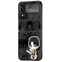 Telefono dėklas skirtas Samsung Galaxy Z Flip 4 Zflip3 Zflip Z Flip 3 5g Flip4 Zflip Back Apsauginis dangtelis Cute Attack On Titan Samsung Z Flip 5G