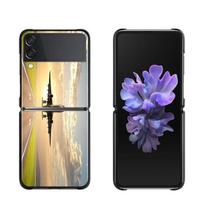 Aircraft Airplane Fly Travel Cloud Plane Case For Samsung Galaxy Z Flip3 5g Back Pc Case For Samsung Z Flip Capa Hard Shell Samsung Z Flip3 5G