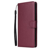 Leather Case For Samsung Galaxy S20 Ultra Plus S10 Lite 2020 A01 A21 A41 A51 A71 A81 A91 A70e A70s A50s A40s A20 A10 A30 S Coque A10 vyno raudonos spalvos