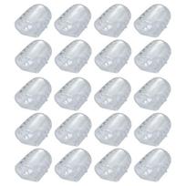 20 vnt. pirštų apsauga minkštas silikonas, kvėpuojantis pėdų pirštų dangtelis pėdų priežiūros įrankio pirštų skyrikliai 20pcs white