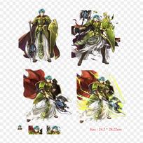 Fire Emblem Heroes Brave Ephraim Fire Emblem Heroes Vi Iron on Heat Transfer Printing Vinyl Patches Sticker for Clothes DIY Appliques Washable Patches black