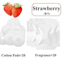Car Fragrance Bulldog Air Fresheners Car Air Purifier Interior Car Vehicle Supplies Air Freshener Air Vent Clip Tuyere Strawberry 20pcs