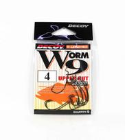 Decoy Worm 9 viršutiniai supjaustyti sliekų kabliukai, 4 dydis (2007 m)