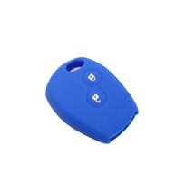 Silikoninis automobilio rakto dangtelio korpusas, skirtas Renault DACIA Scenic Megane Kangoo Sandero Captur Twingo Modus Protector 2button blue