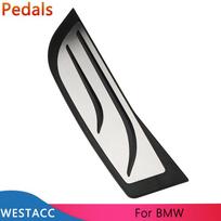 Nerūdijančio plieno automobilio kojos atramos pedalo dangtis RHD pedalas, skirtas BMW 1 2 3 4 5 6 serijos X1 X3 X5 X6 F10 F20 F30 G20 G10 white