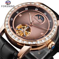Forsining Vyriškas mados laisvalaikio „Tourbillon“ automatinis mechaninis laikrodis SLZe252-A