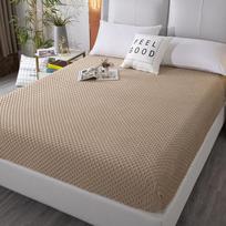 Pom Poms Bed Fitted Sheet Non -Slip Adjustable Flannel Mattress Covers Four Corners With Elastic Band Multi Size Bedding Sheets 90 x 200cm gray