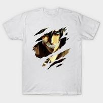 Suplėšyti Eren YeagerS Titan m Attack On Titan Manga Art Anime balti marškinėliai XXXXL black