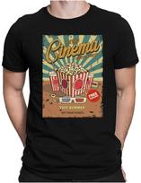 Retro Cinema Fun Cinema Movie Popcorn Theater 3D Movie Unisex T-shirt XXXXL brown