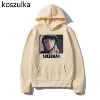 Anime Attack on Titan Hoodies Moteriški Harajuku Ackerman Hoodies Streetwear Grafikos megztiniai Unisex pavasario šilti Sudadera palaidinės 3XL yellow