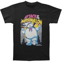 Ghostbusters Marshmallow Attacks Black Unisex T-shirt XXXXL gray