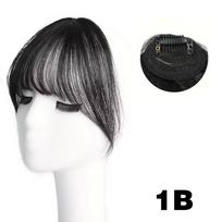 MISS WIG Synthetic Short Straight Hair Clip In Curved Bangs With Hairpieces Air Bangs Extensions Natural Wig For Women Cosplay Wear 24cm