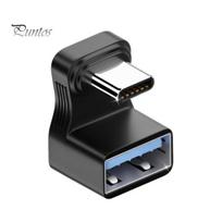 100 W tipo C OTG adapteris 4K 60 Hz raiška 10Gbps didelės spartos duomenų perdavimo U formos 180 laipsnių kampu C tipo prie USB 3.1 plėtinio adapteris B