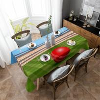 Stadiono rutulinės staltiesės šventinės dekoracijos vandeniui atsparios stačiakampės staltiesės Vestuvių dekoro stalo viršelis 4pcs 33x48 Table mat gray