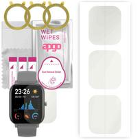 3x apgo MATINIS Hidrogelio ekrano apsauginis stiklas Amazfit GTS, Hidrogelio plėvelė, su pozicionavimo sluoksniu, lengvas montavimas