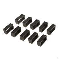 10x juodos juostos dirželio pakeitimas mažų guminių kilpų laikiklis 18mm gray