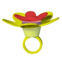 Flower Hummingbird Ring Feeder Attract And Admire Cute Hummingbirds Up Close Wearable Bird Feeder Bird Supply geltona