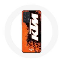 Coque pour samsung galaxy A32 5G KTM Logo blanc fond orange oranžinė
