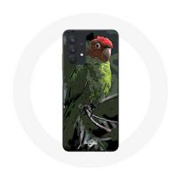 Coque pour Samsung Galaxy A32 5G Pionus Perroquet Rouge Vert raudona